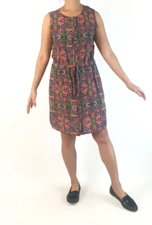 Floral silk dress size 10