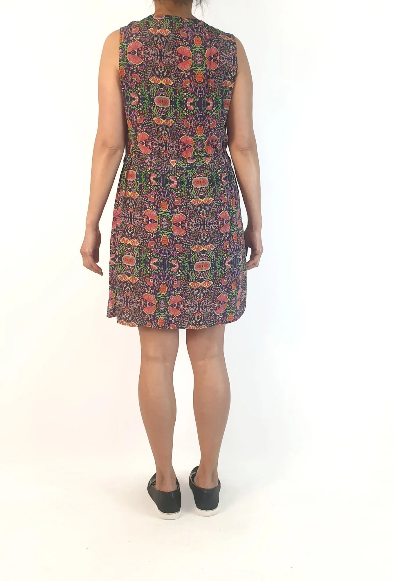 Floral silk dress size 10