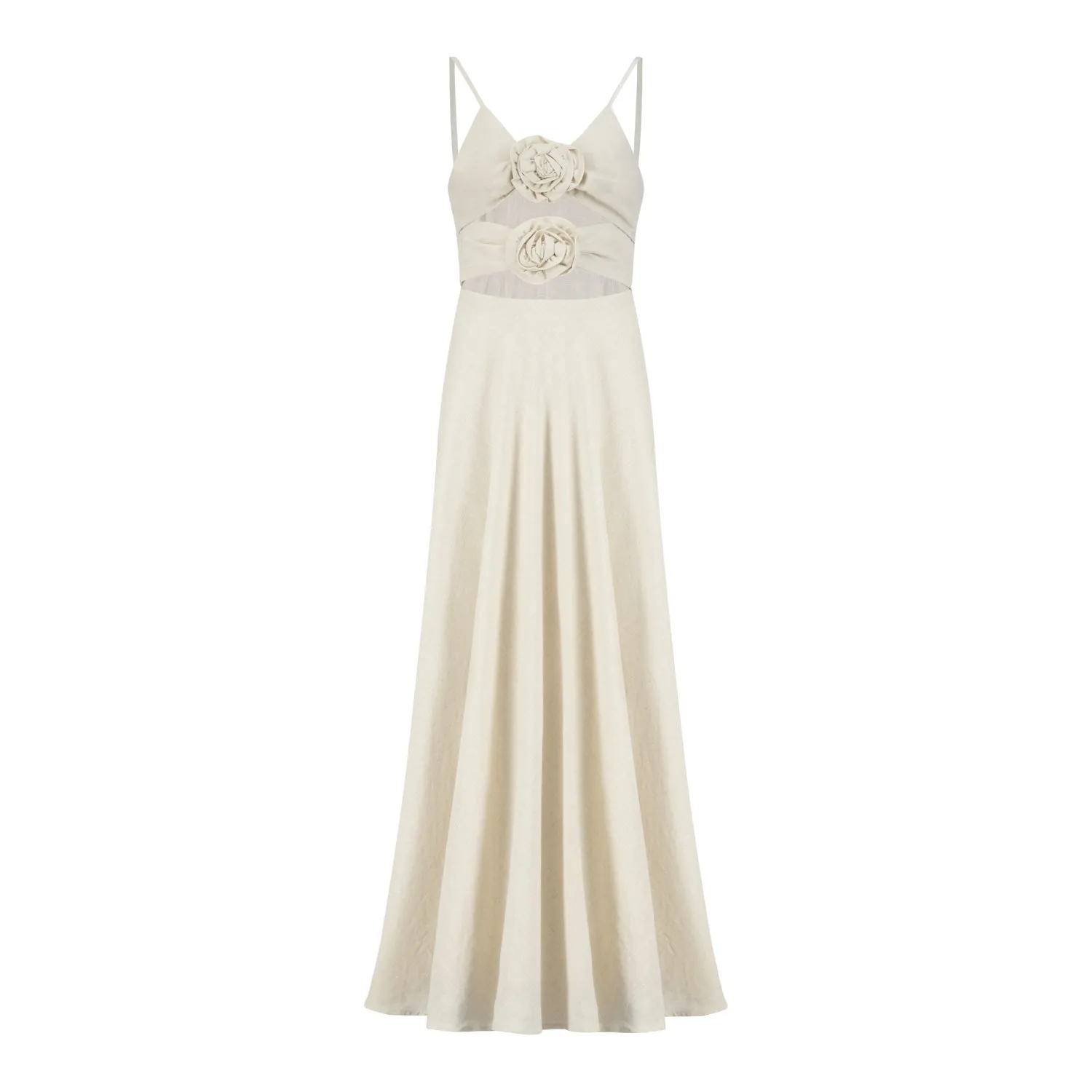 Flower linen dress