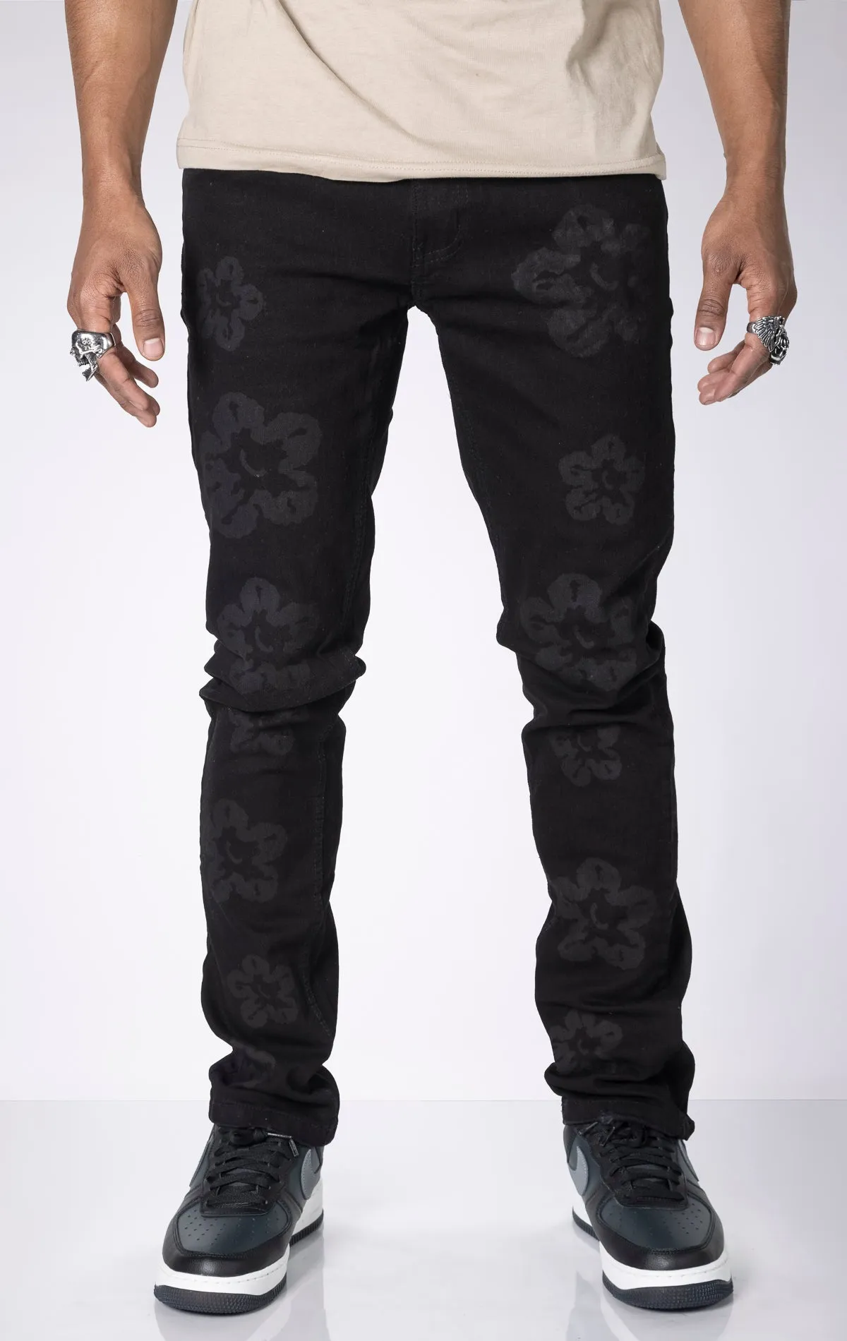 Flower Slim Fit Jeans