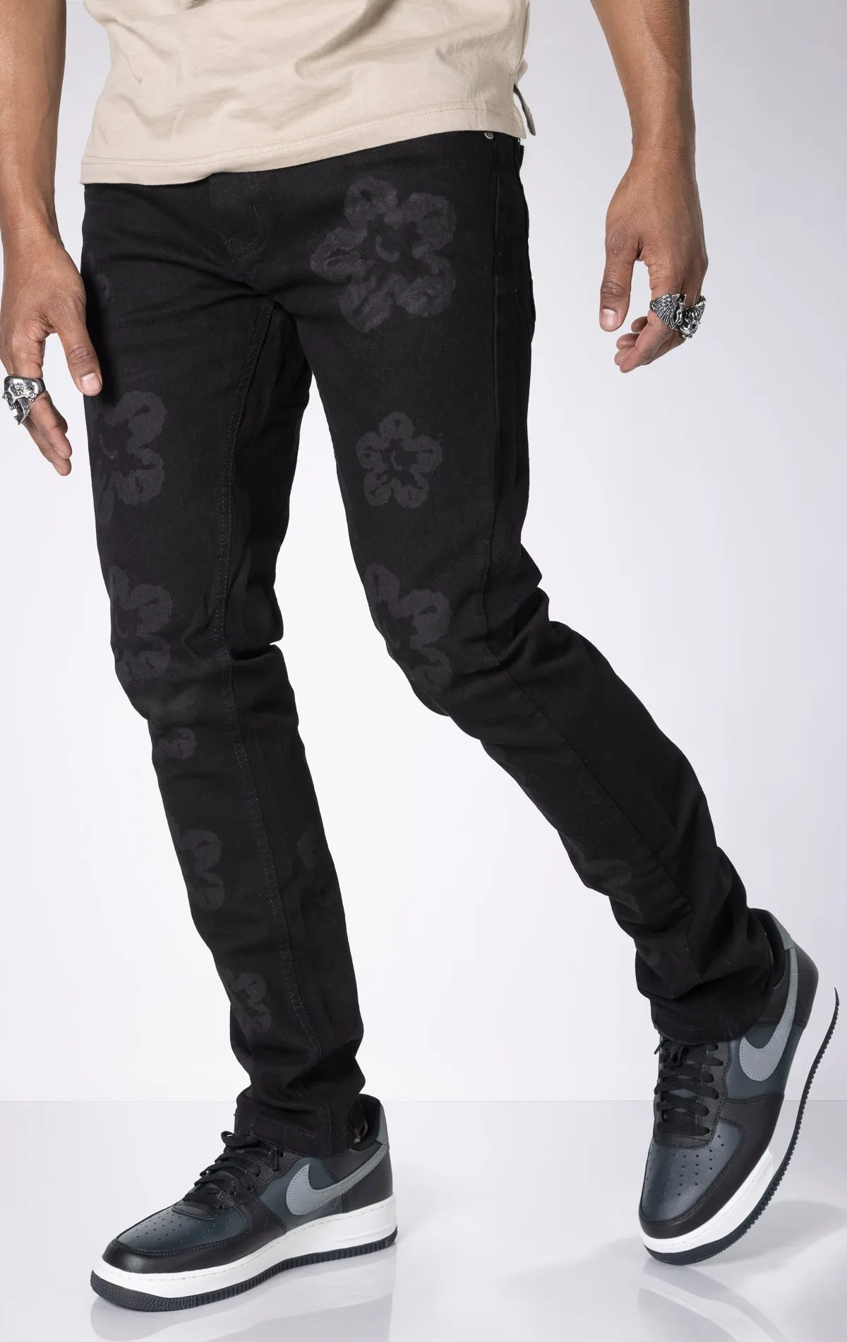 Flower Slim Fit Jeans