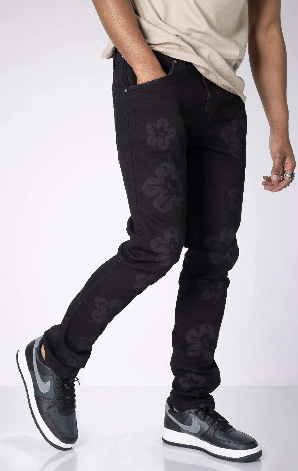 Flower Slim Fit Jeans