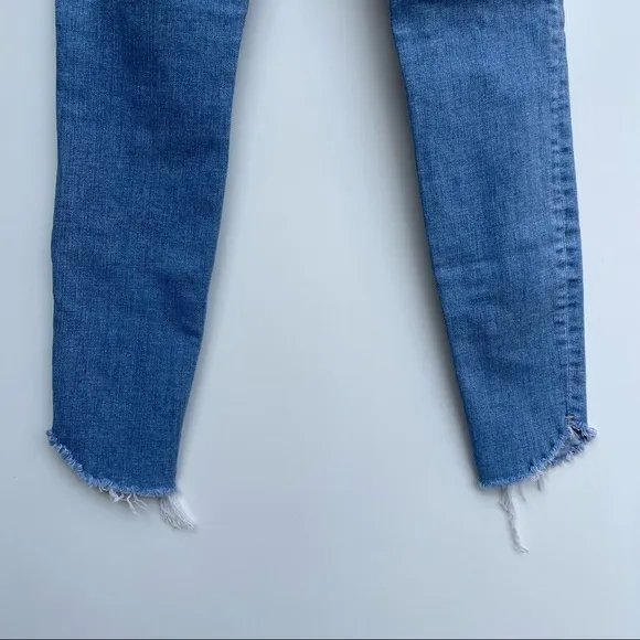 Frame Le Skinny De Jeanne Crop Raw Hem Jeans Size 25
