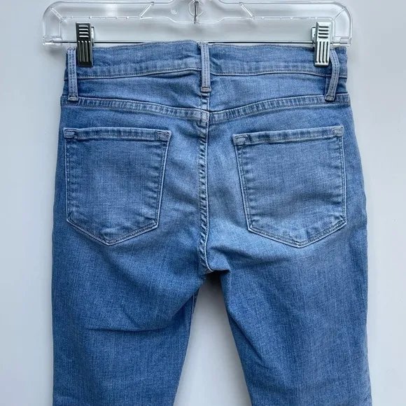 Frame Le Skinny De Jeanne Crop Raw Hem Jeans Size 25