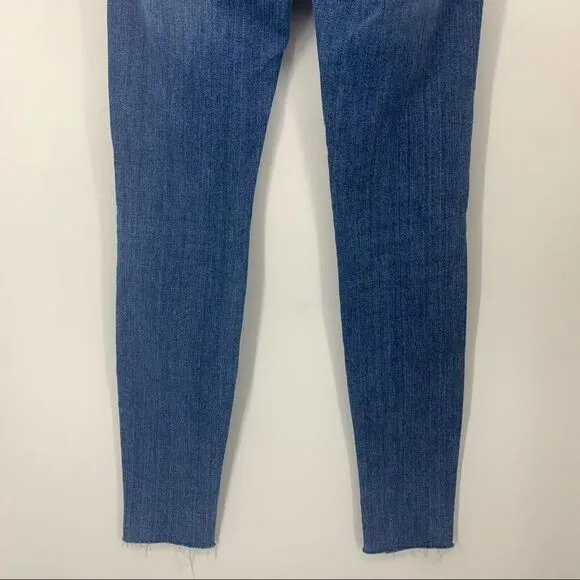 Frame Le Skinny De Jeanne Distressed raw Hemline Ankle Jeans [size 25]