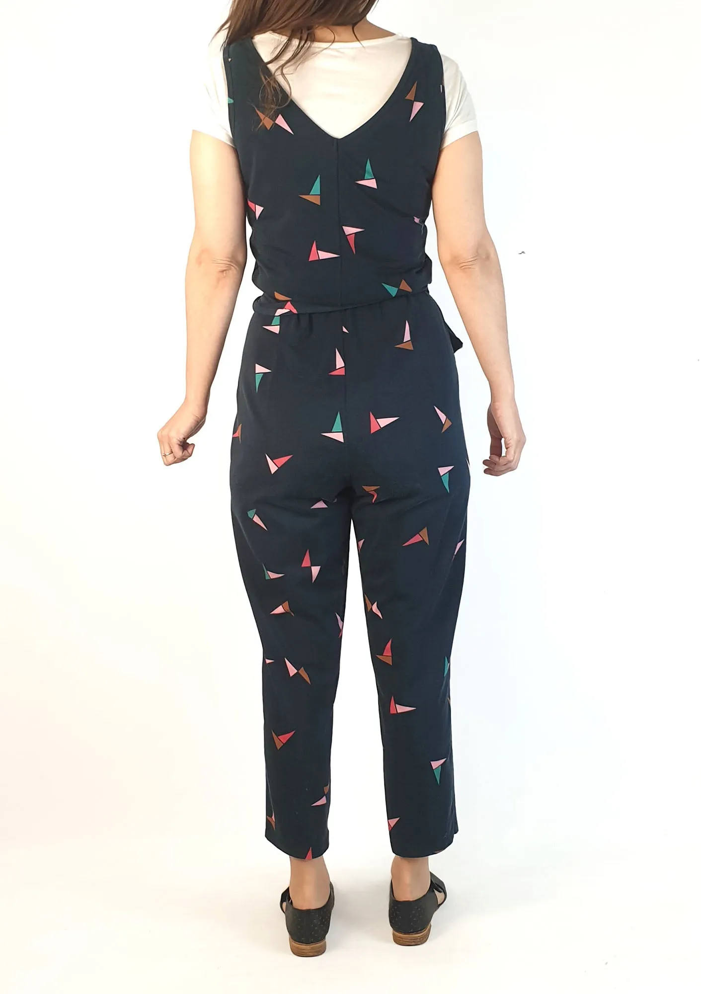 Frock Me Out black print comfy jumpsuit size 8