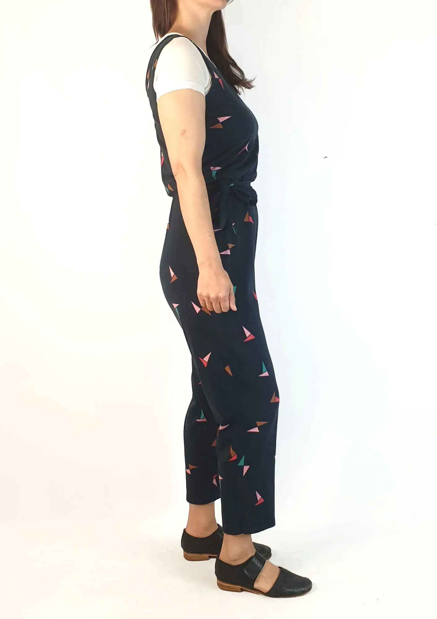 Frock Me Out black print comfy jumpsuit size 8
