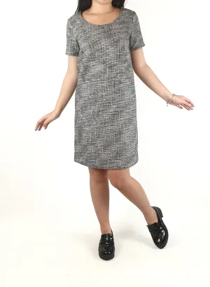 Funkis blue and white thick cotton mix dress size XS (best fits size 6)