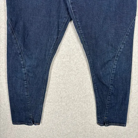 G Star Jeans Womens 27 Crop Raw Joci 3D Mid Slim Jowsie Crossover Overlapped