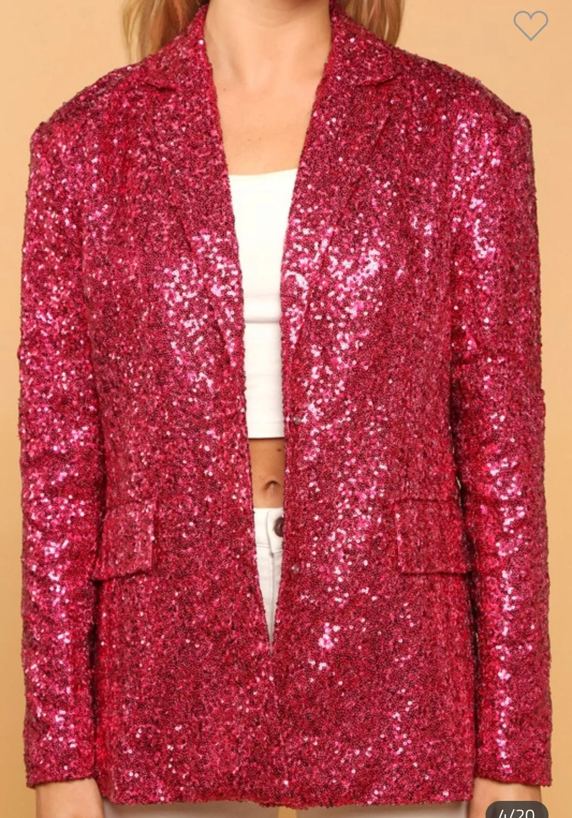 Galentines sequin blazer