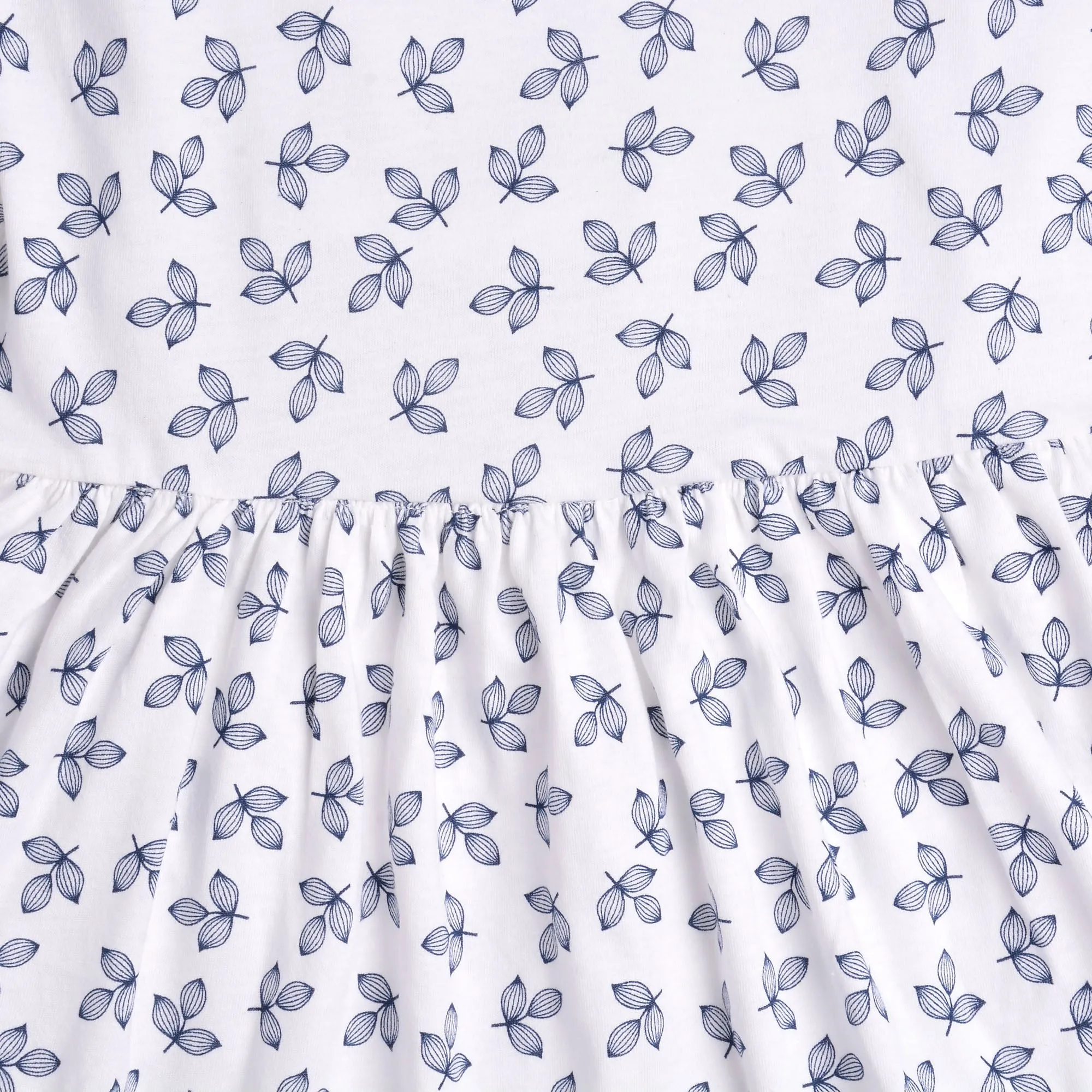 Girls Petal Print Knitted Dress