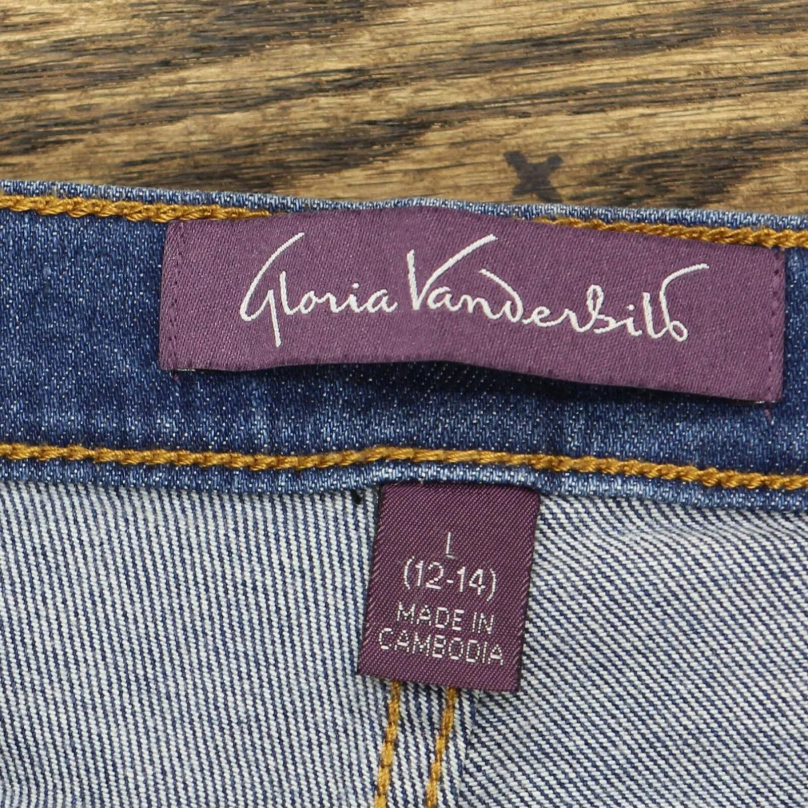 Gloria Vanderbilt Womens Stretch Skinny Jeans 1732434 Blue L