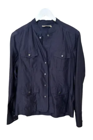 Go Silk Go On Expedition Shacket In Midnight