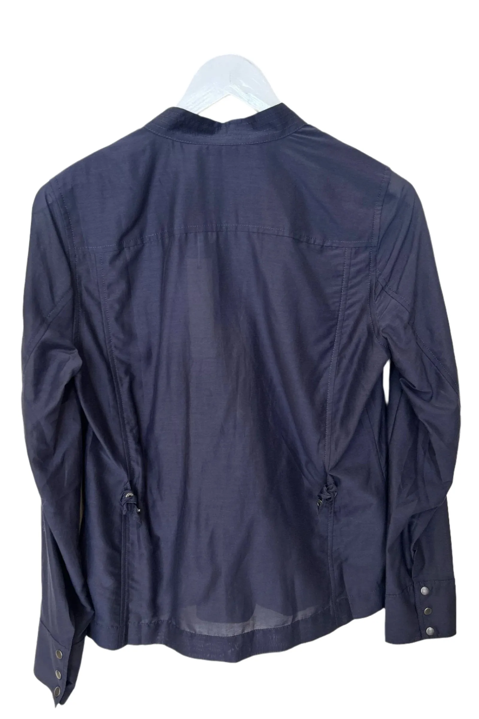 Go Silk Go On Expedition Shacket In Midnight
