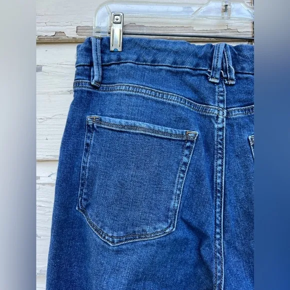Good American Classic Slim Straight Cashmere Straight Jeans 14/32