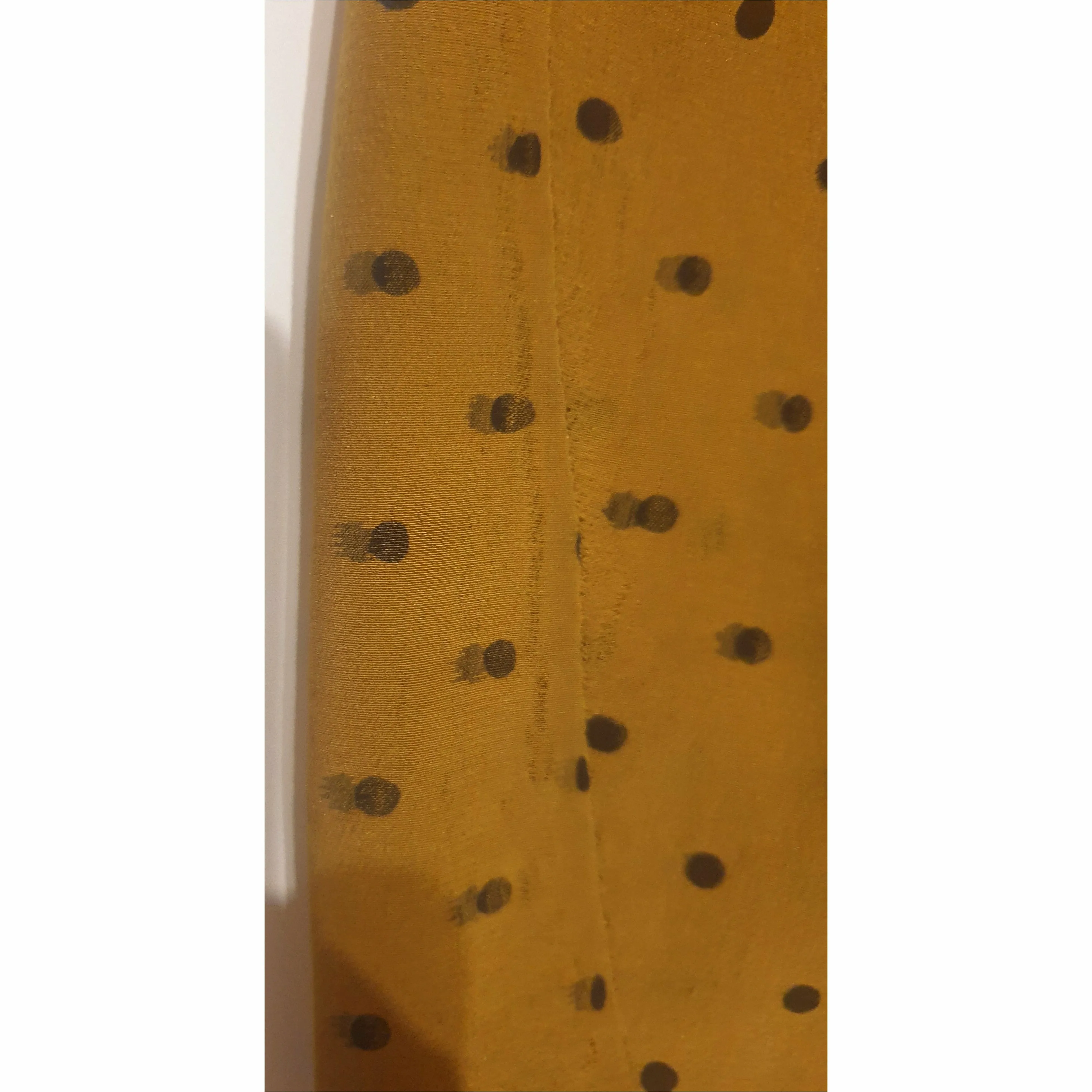 Gorman 100% silk mustard polka dot dress size 10