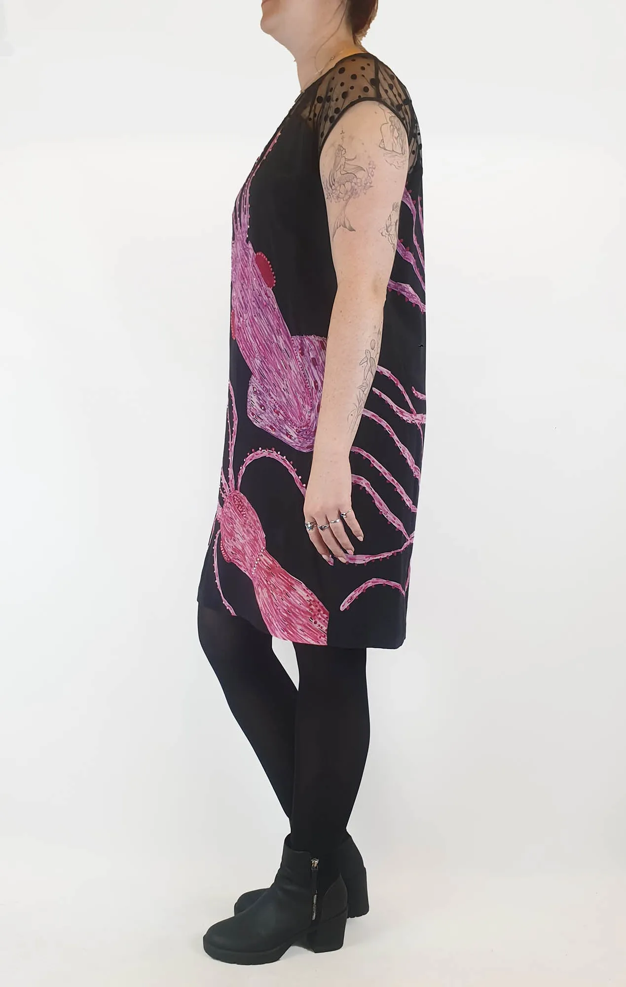 Gorman 100% silk squid print dress size 12