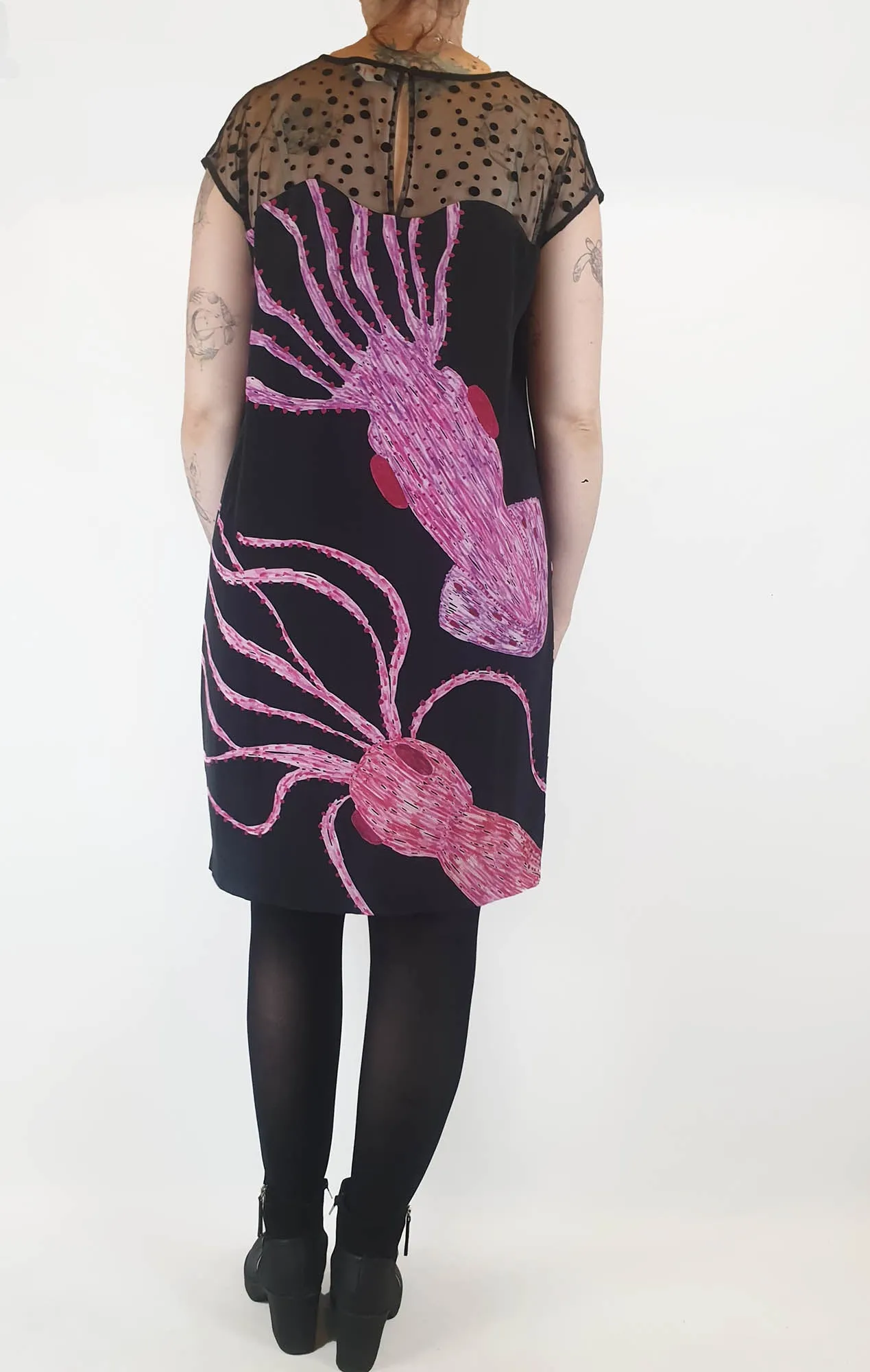Gorman 100% silk squid print dress size 12