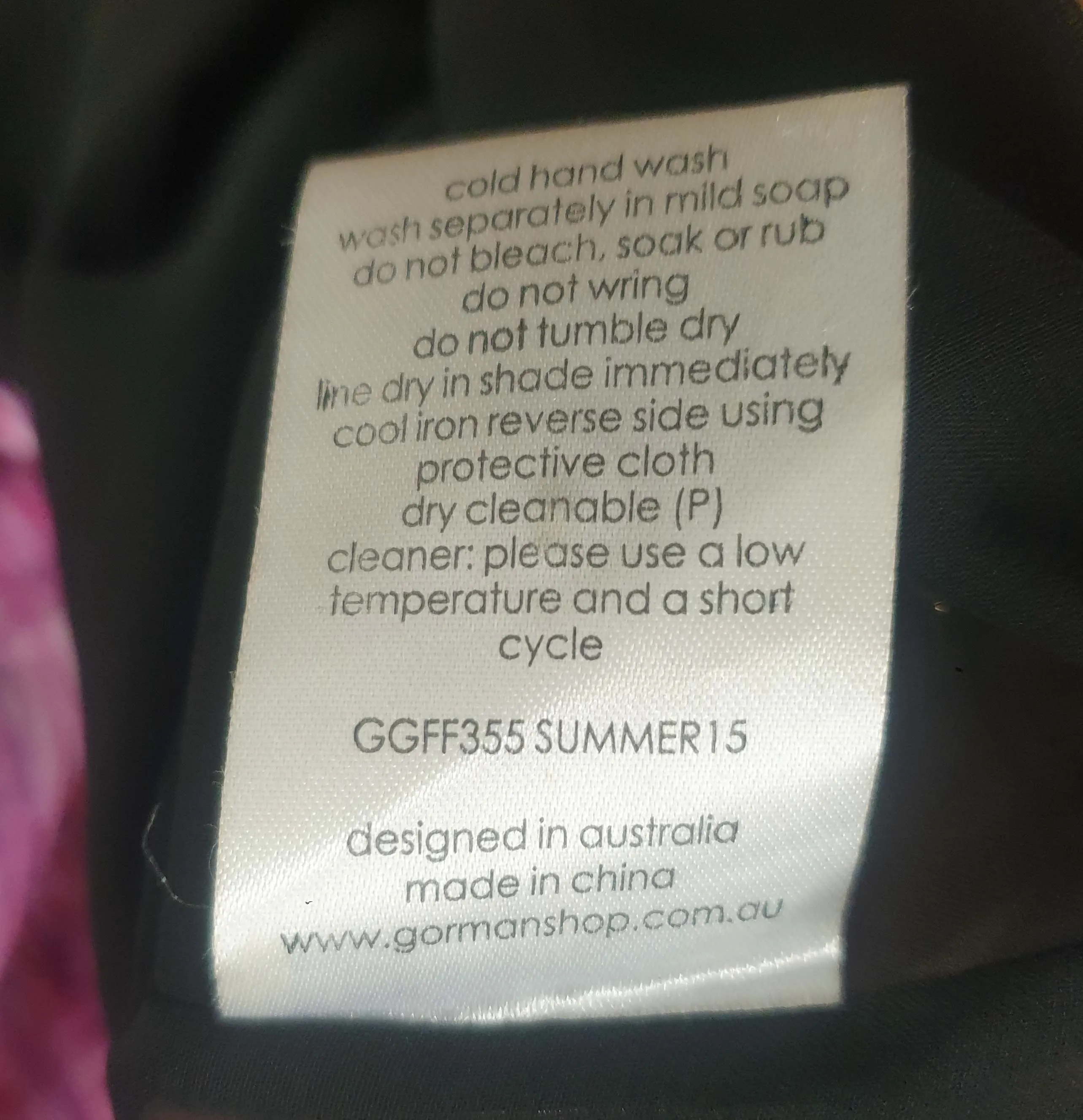Gorman 100% silk squid print dress size 12