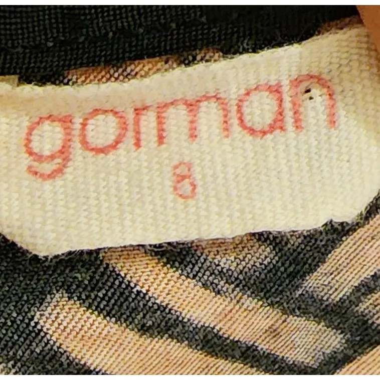 Gorman basket weave silk-feel dress with black sleeves size 8 (best fits size 6)