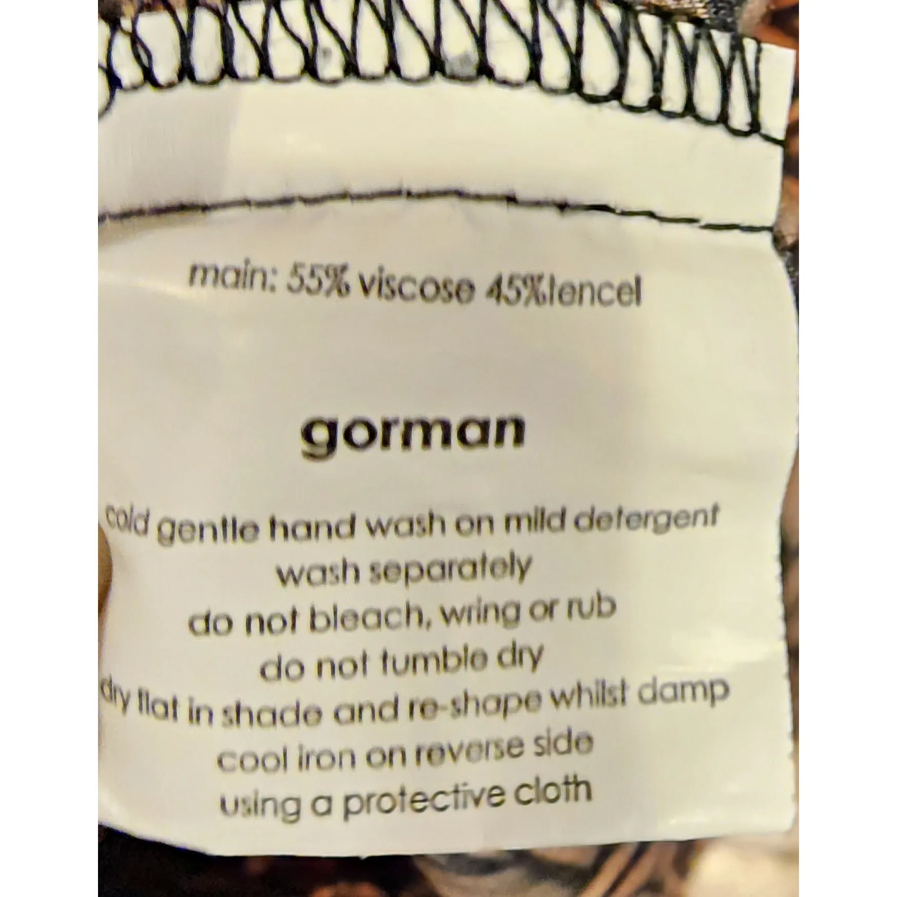 Gorman basket weave silk-feel dress with black sleeves size 8 (best fits size 6)