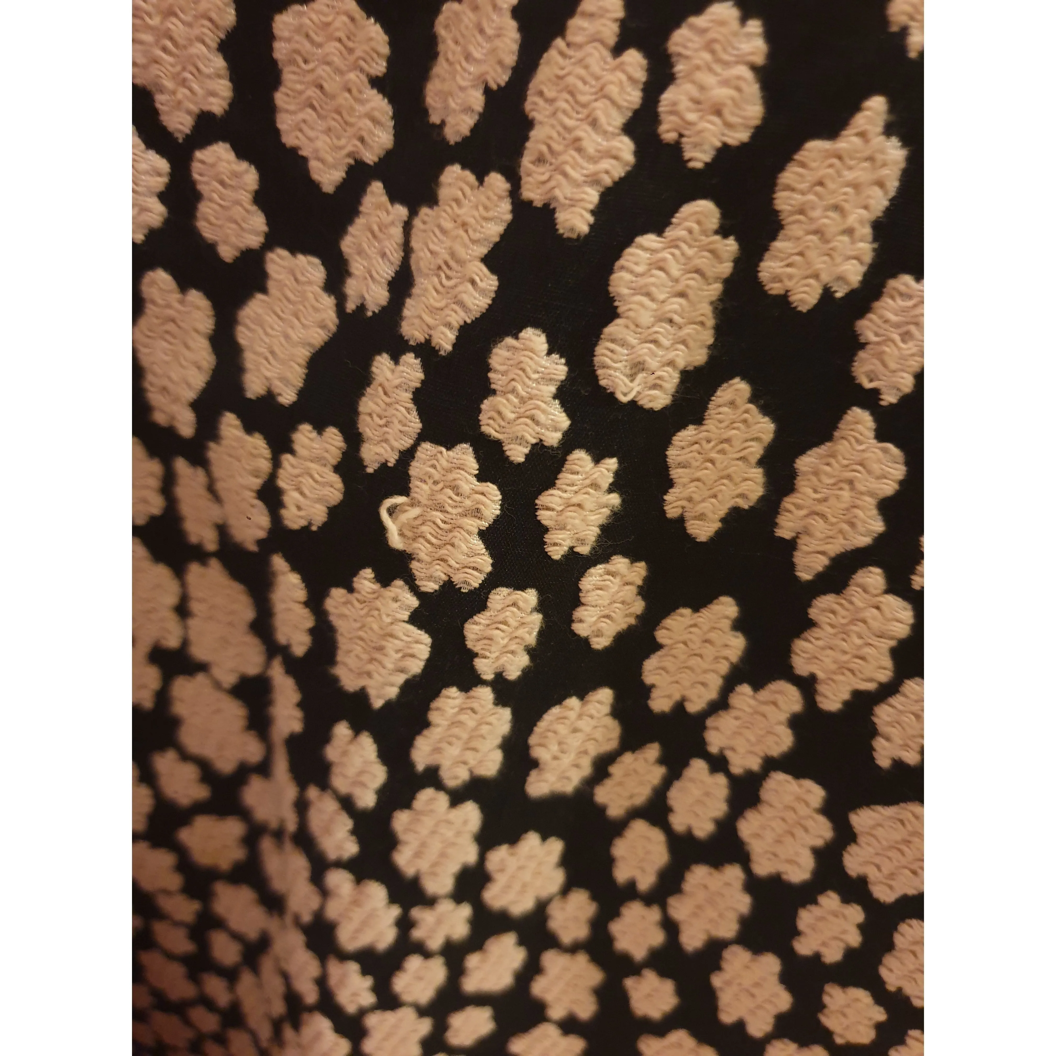 Gorman black dress with fabulous pink embroydered flower print size 10