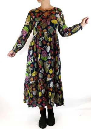 Gorman cactus print long sleeve dress size 6, fits 6 and 8