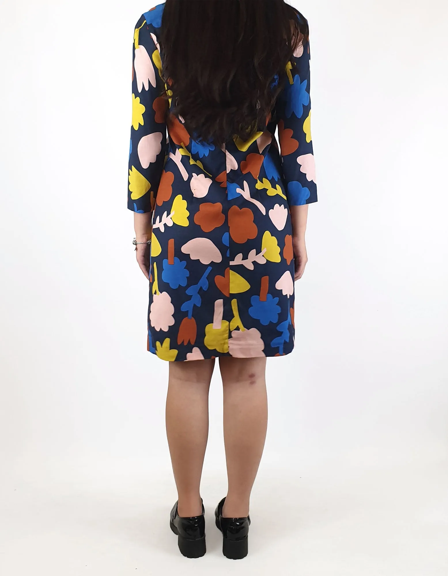 Gorman colourful flower print long sleeve dress size 6