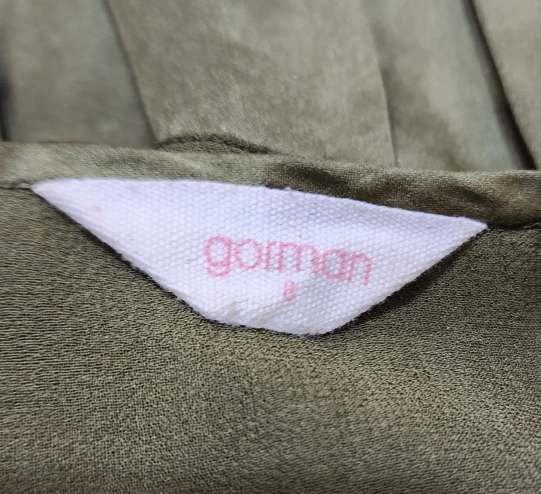 Gorman green silk dress size 8