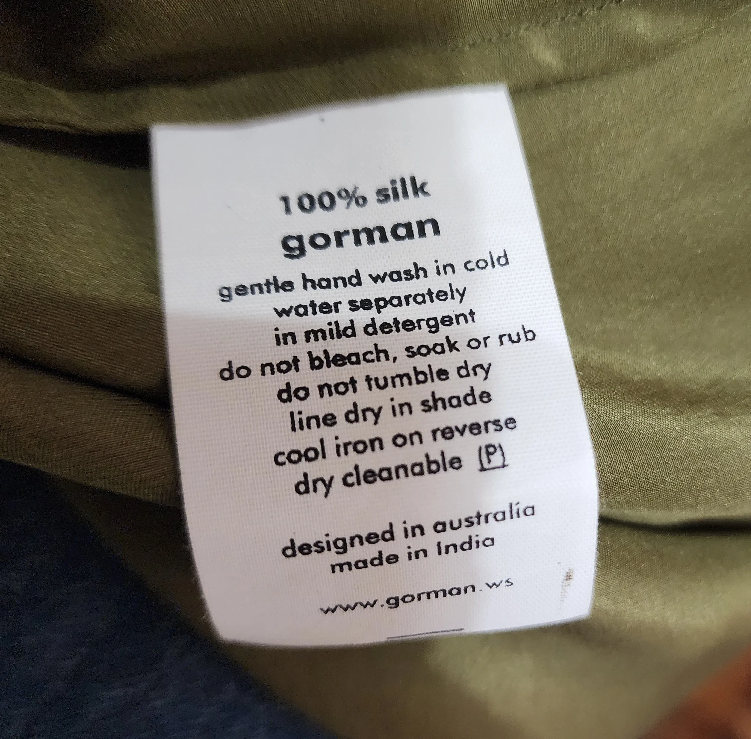 Gorman green silk dress size 8