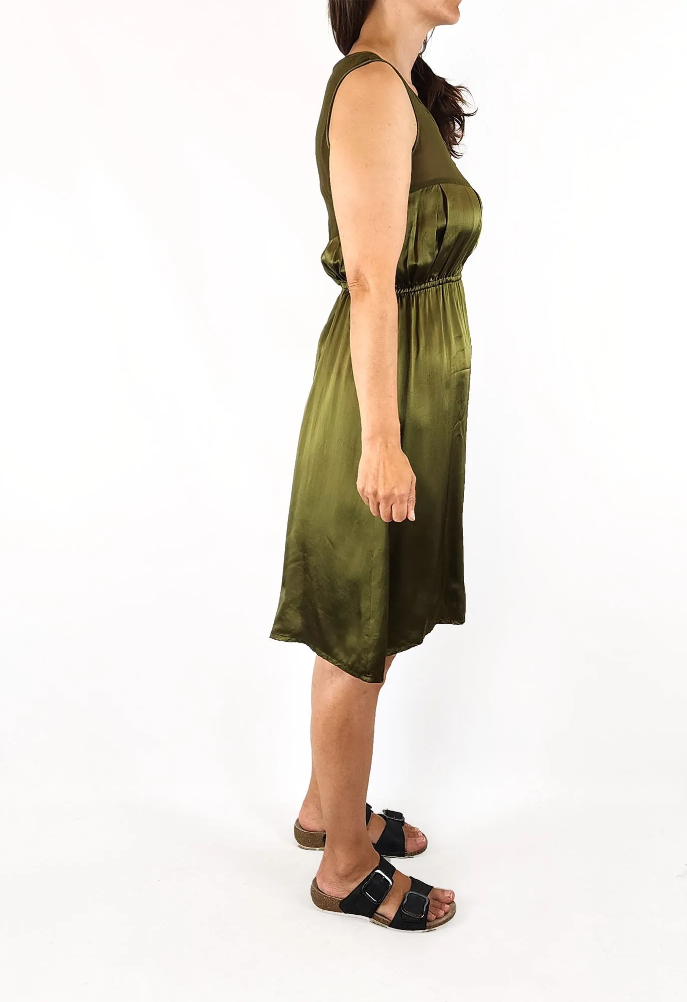 Gorman green silk dress size 8