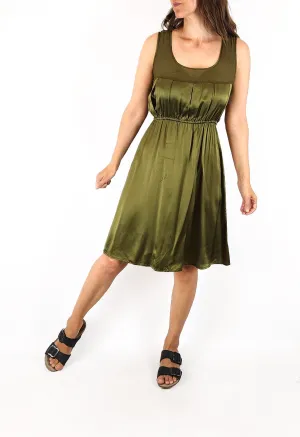 Gorman green silk dress size 8