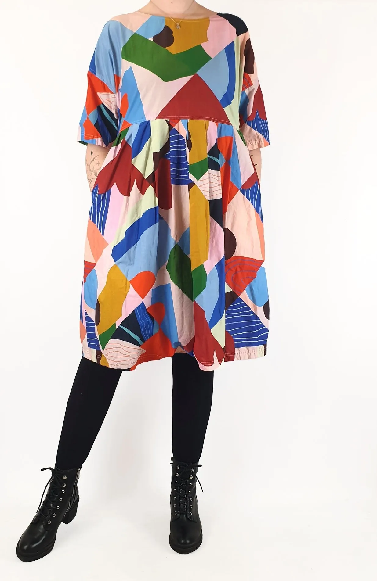 Gorman   Katie Eraser colourful cotton dress size M