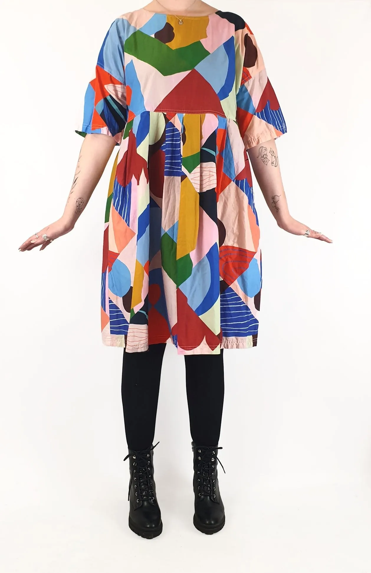 Gorman   Katie Eraser colourful cotton dress size M