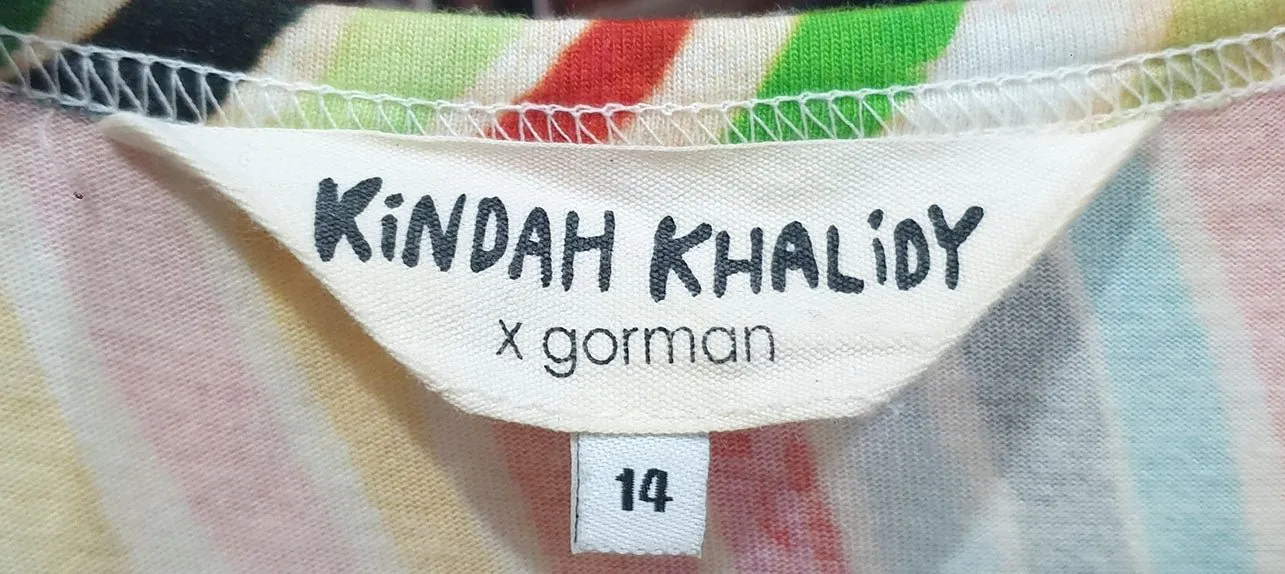 Gorman   Kindah Khalidy rainbow dress size 14