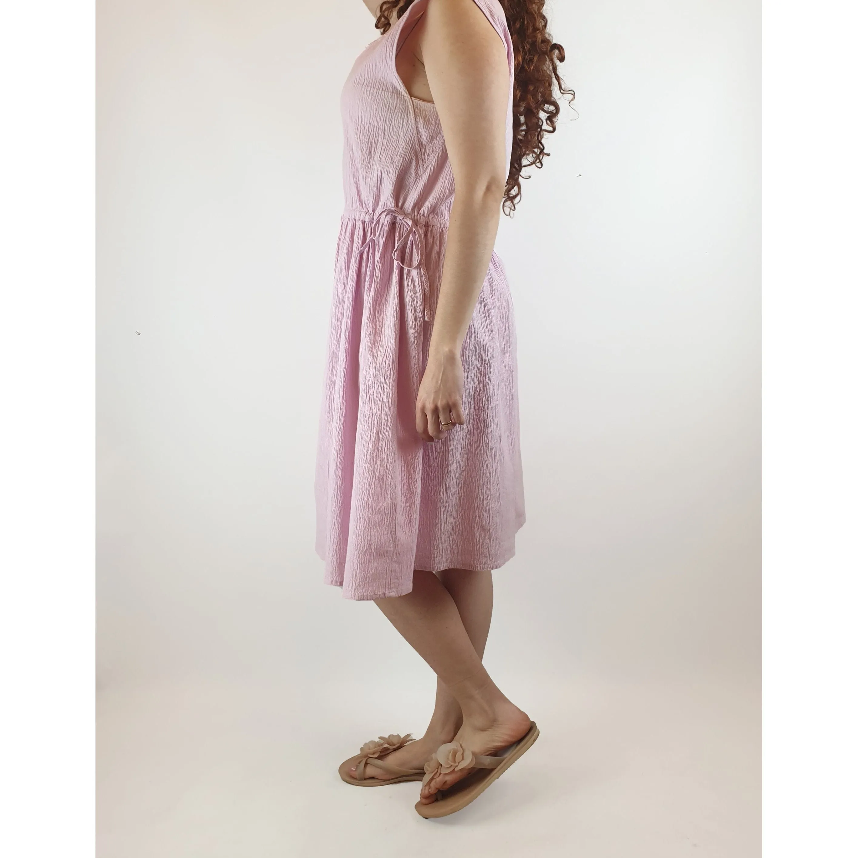 Gorman lavendar purple crepe sleeveless dress size S (best fits size 10)