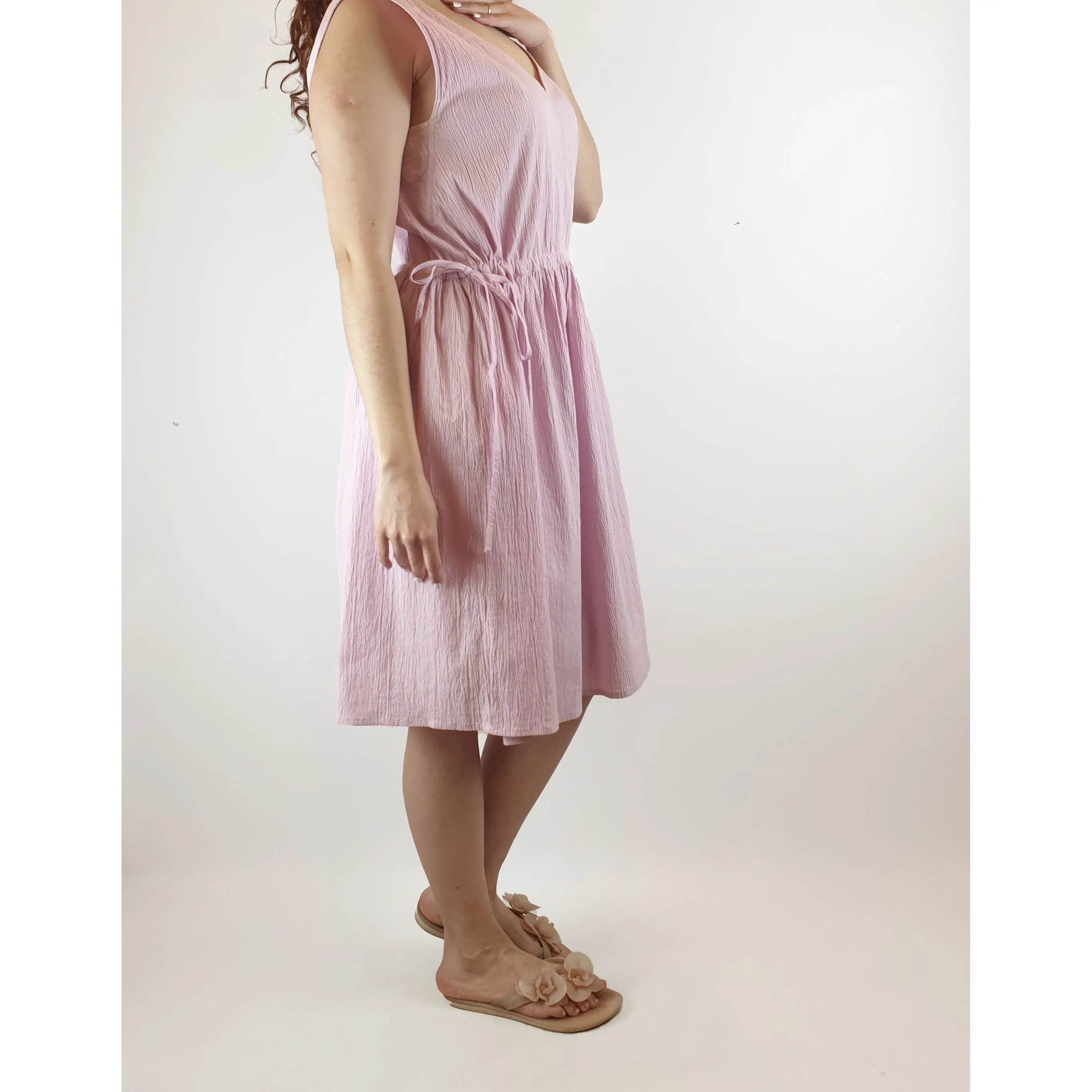 Gorman lavendar purple crepe sleeveless dress size S (best fits size 10)
