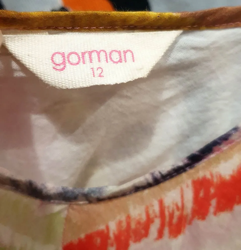 Gorman rainbow coloured dress size 12