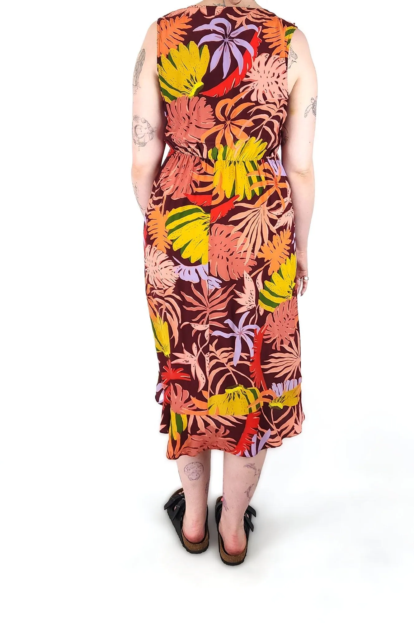 Gorman red silk mix dress size 12