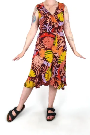 Gorman red silk mix dress size 12