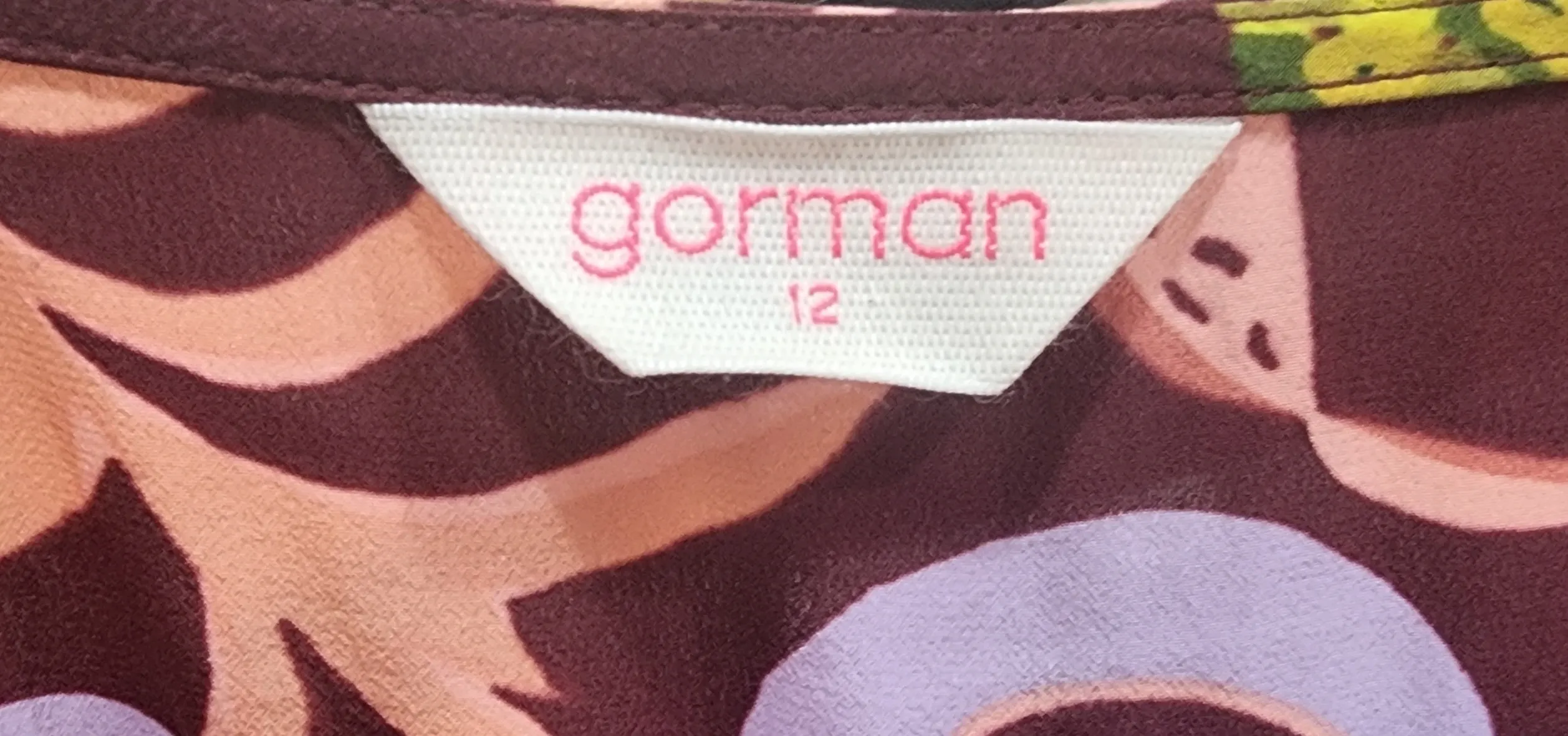 Gorman red silk mix dress size 12