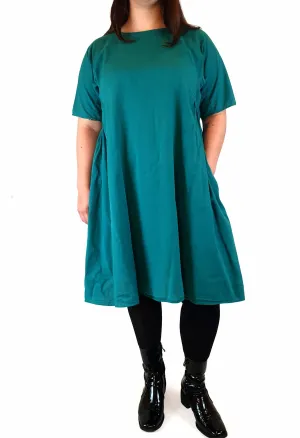Gorman teal green half moon dress size L