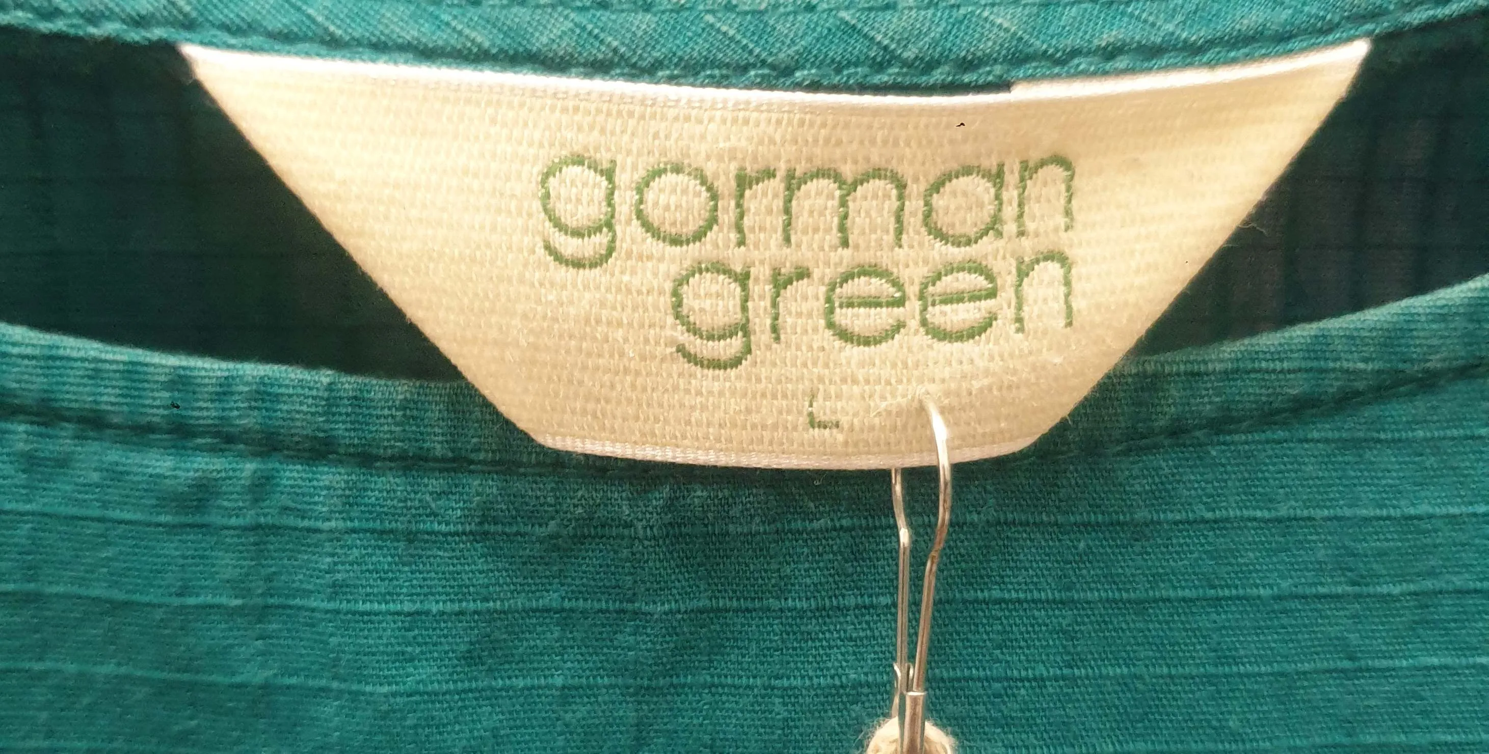 Gorman teal green half moon dress size L