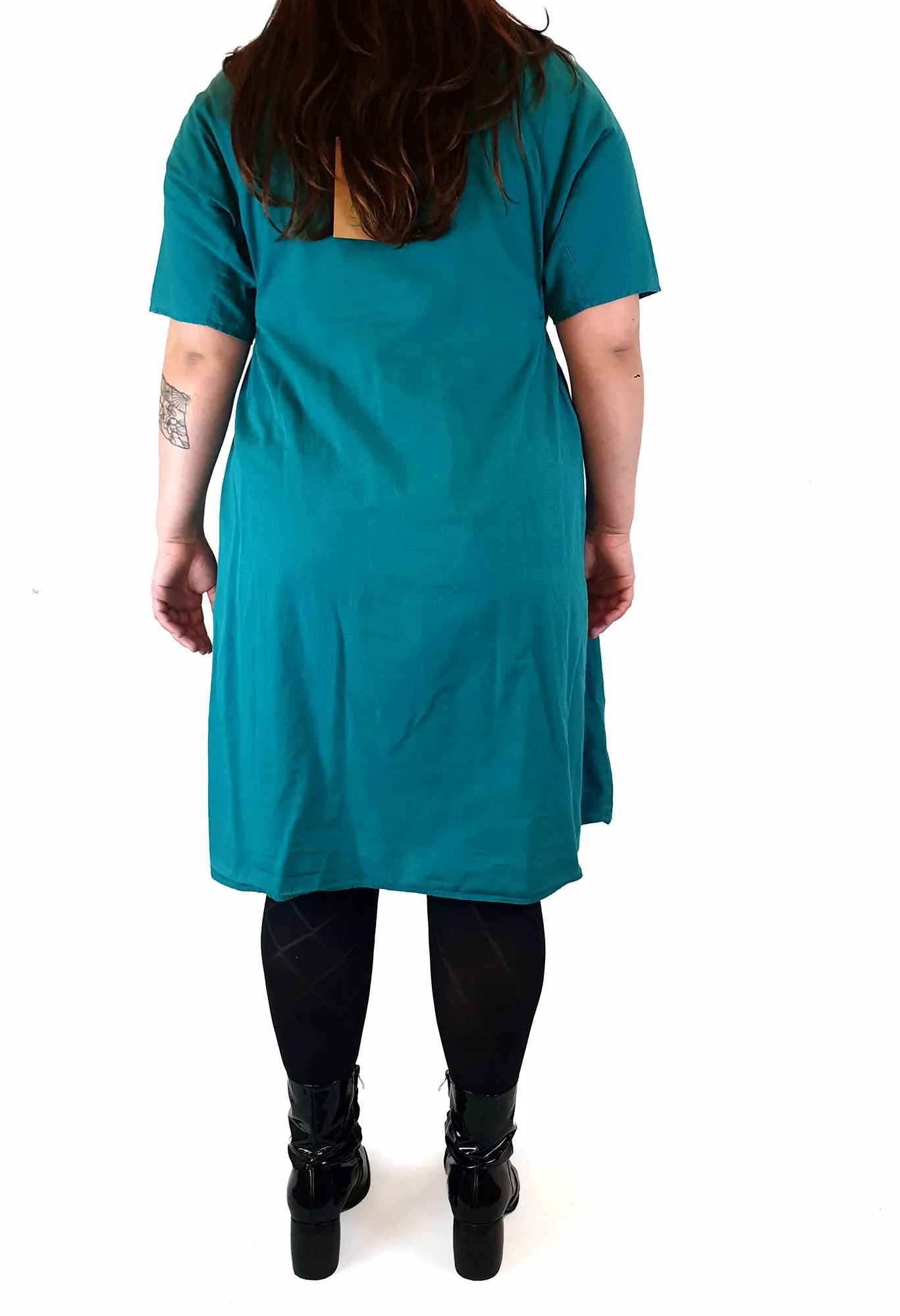 Gorman teal green half moon dress size L
