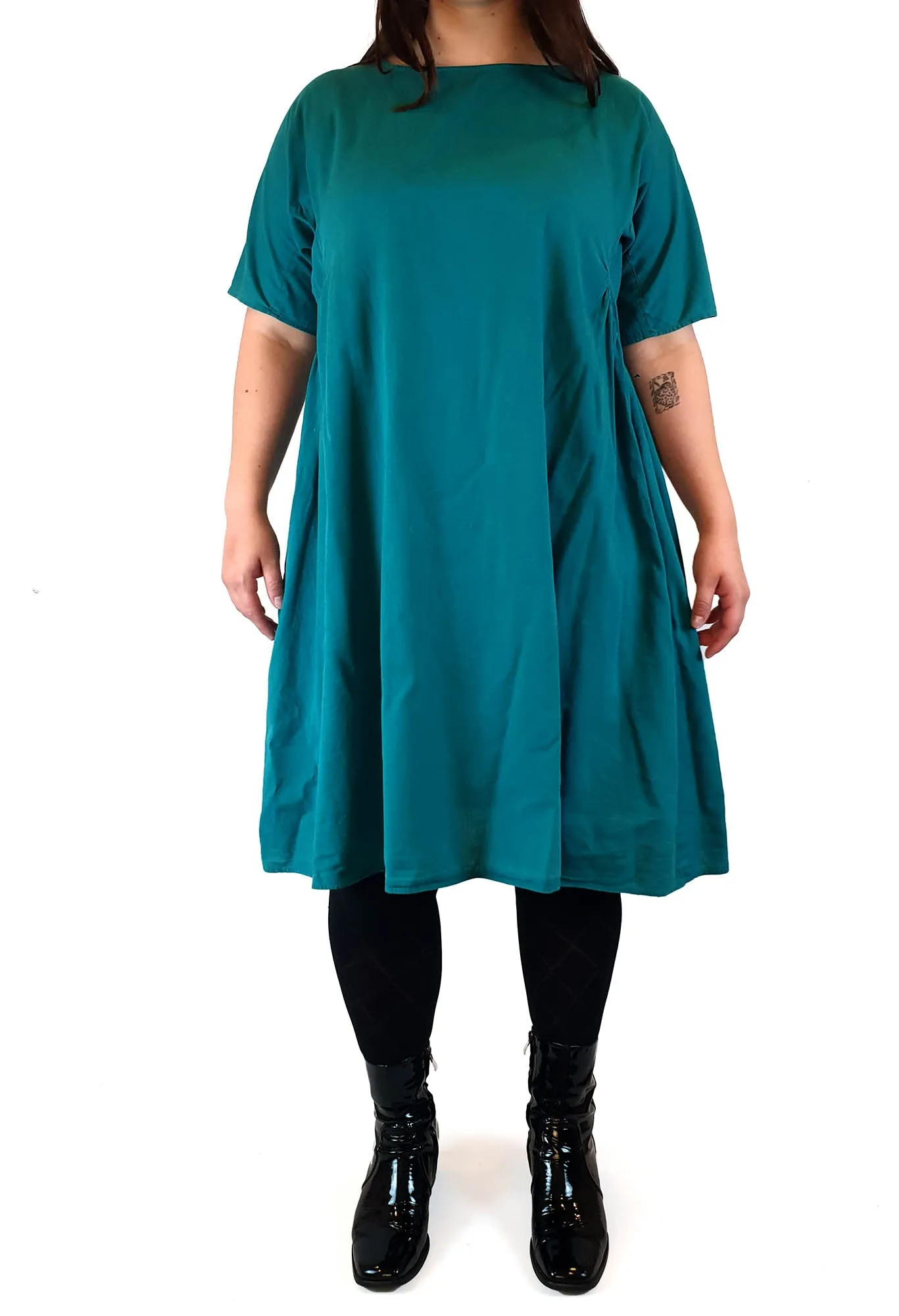Gorman teal green half moon dress size L