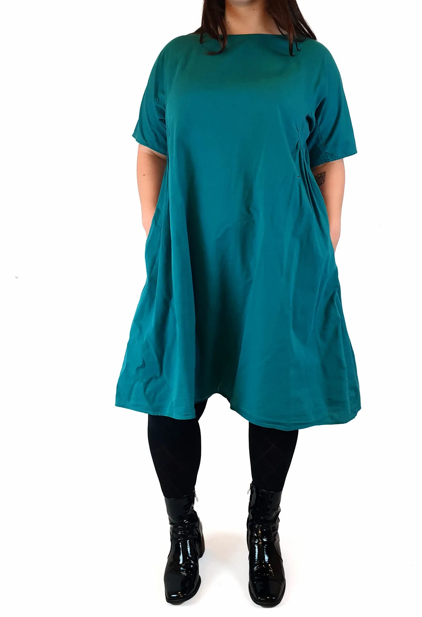 Gorman teal green half moon dress size L