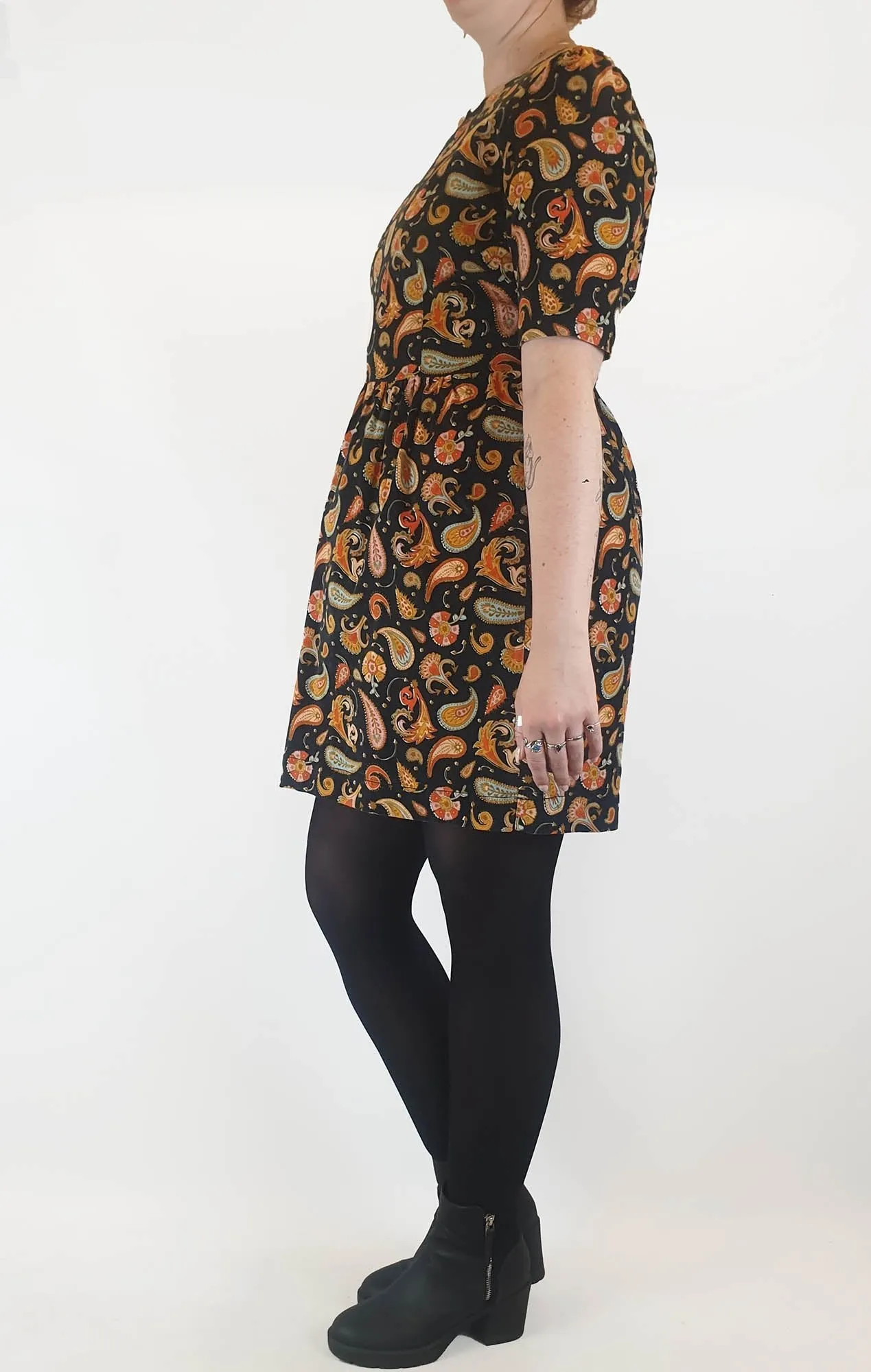 Gorman unique print cord half sleeve dress size 12