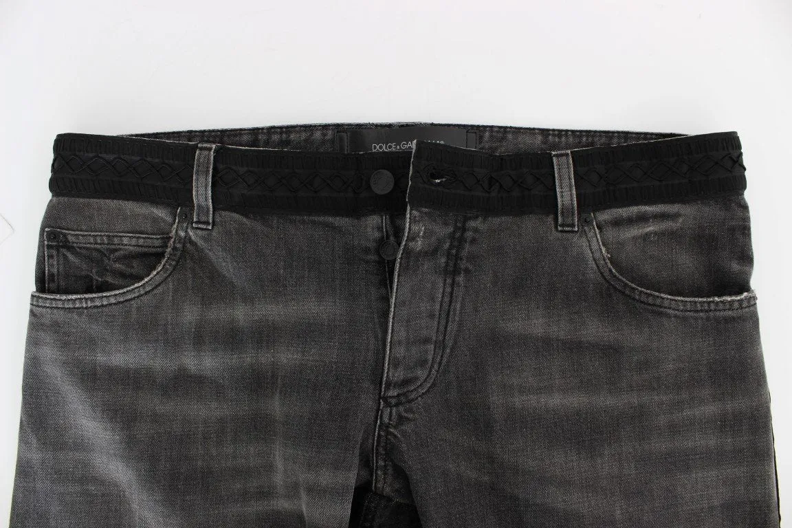 Gray Black Wash 14 GOLD Slim Fit Pants Jeans