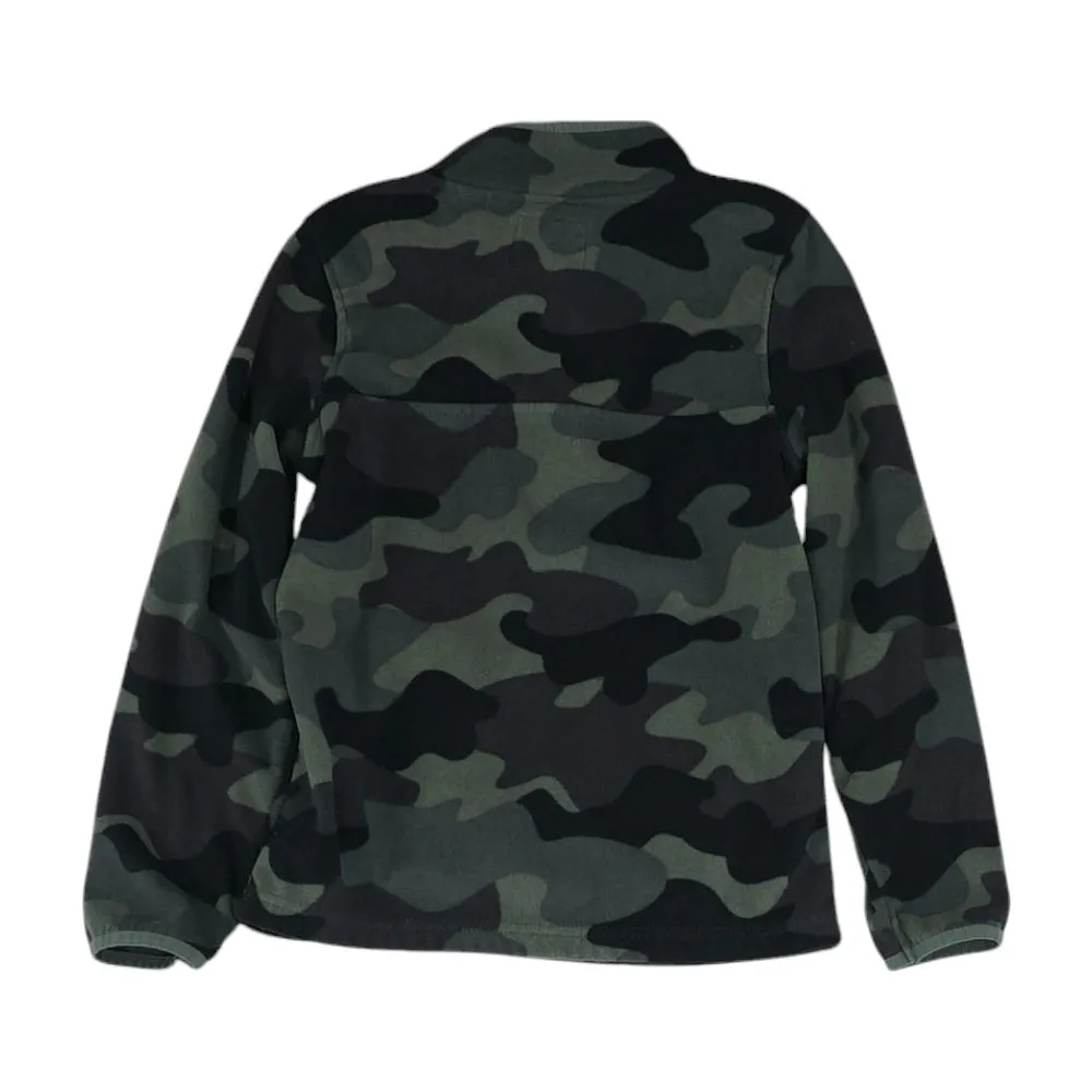 Green Camo 1/4 Zip Pullover