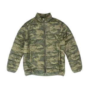 Green Camo Puffer Jacket
